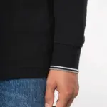 Heren polo van piquétricot met lange mouwen — productfoto 4