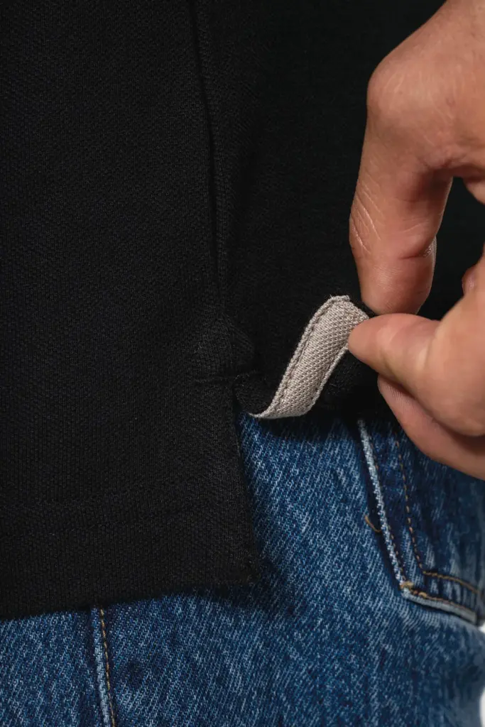 Heren polo van piquétricot met lange mouwen — productfoto 6