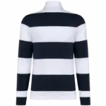 PS_K285-B_NAVY-WHITESTRIPES - Hidalgo-werbeartikel Gestreepte uniseks polo lange mouwen, navy / white stripes — productfoto 35