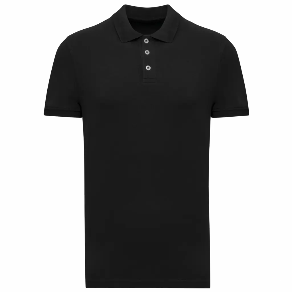 Piqué herenpolo, black — productfoto 11