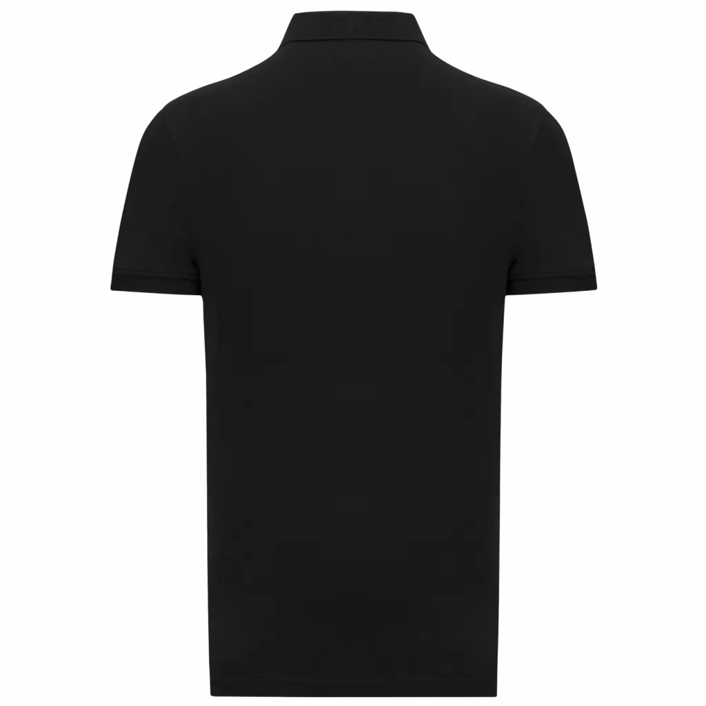 Piqué herenpolo, black — productfoto 12
