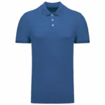 Piqué herenpolo, light royal blue — productfoto 14