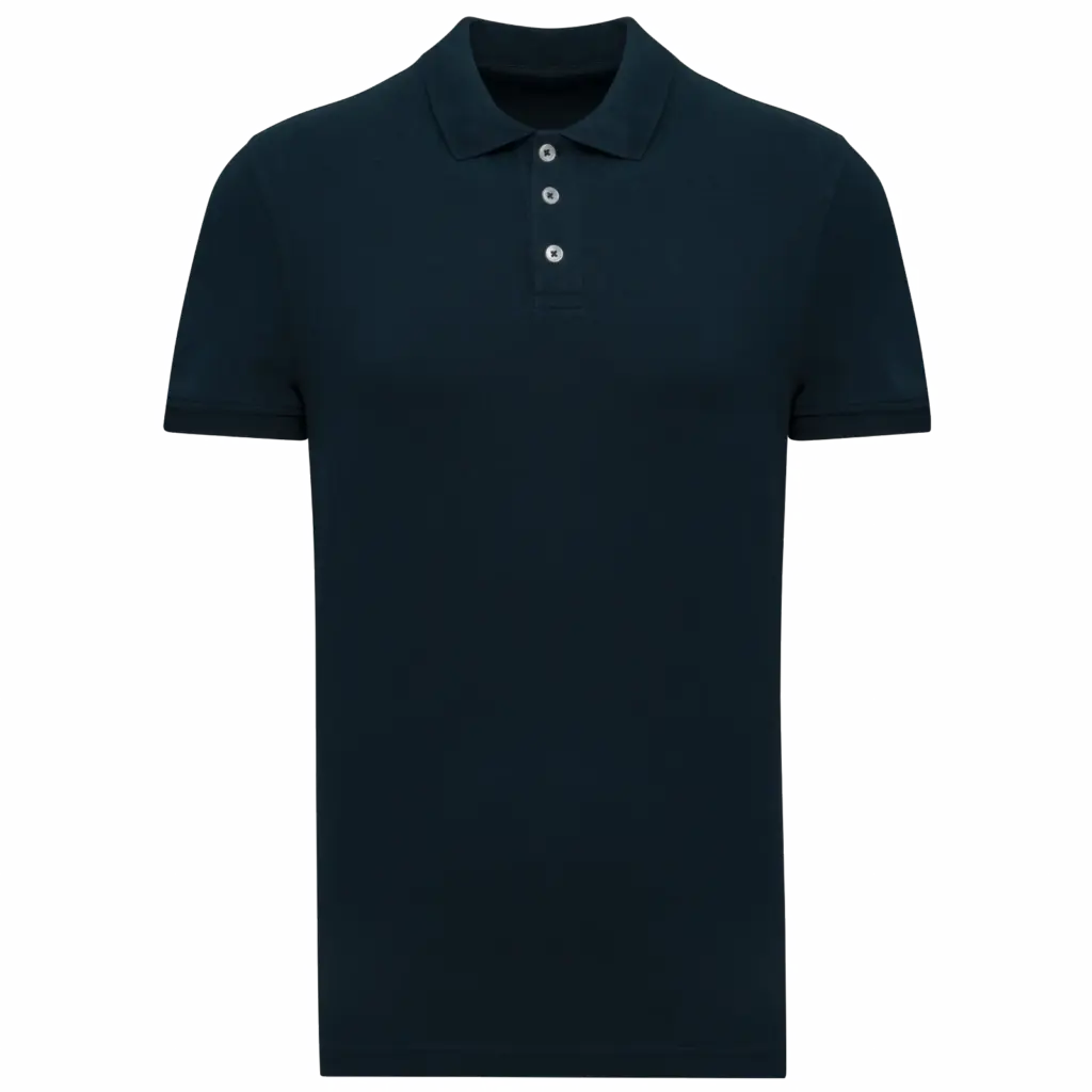 Piqué herenpolo, navy — productfoto 17