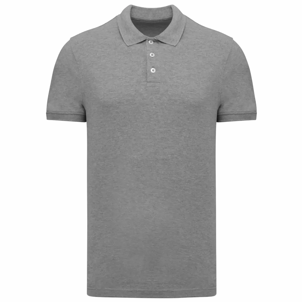 Piqué herenpolo, oxford grey — productfoto 20