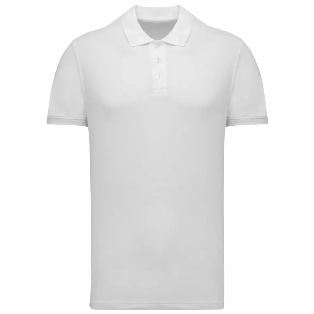 Piqué herenpolo, white — productfoto 26