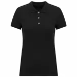 Piqué damespolo, black — productfoto 15