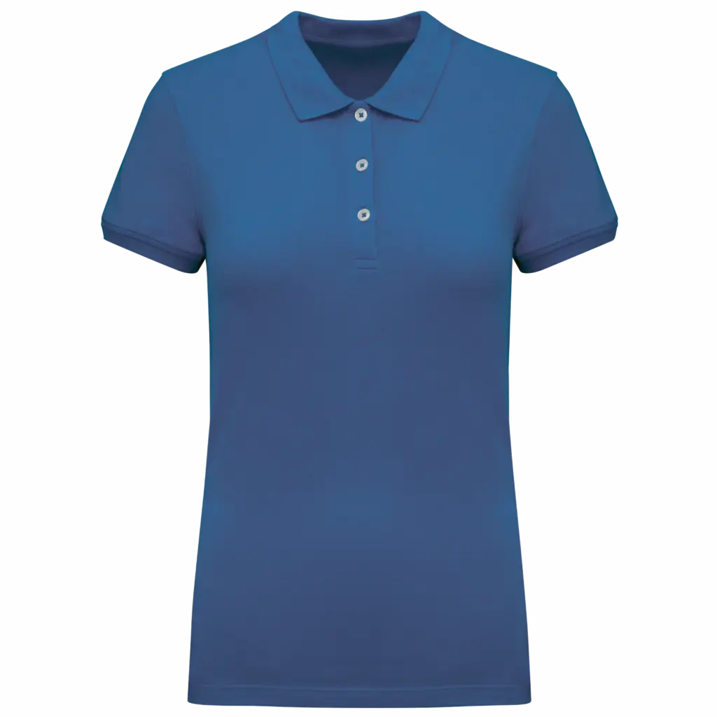 Piqué damespolo, light royal blue — productfoto 18