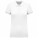 Piqué damespolo, white — productfoto 30