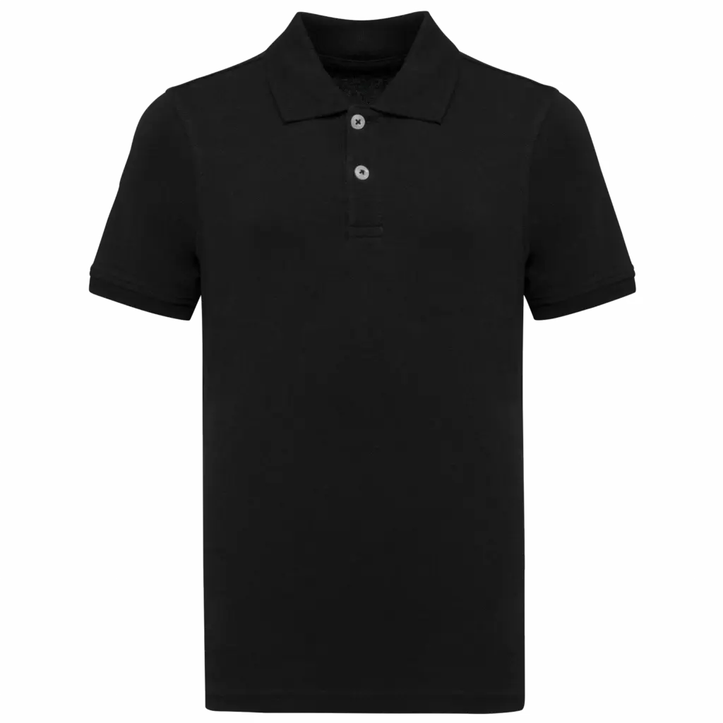 PS_K292_BLACK - Hidalgo-werbeartikel Piqué kinderpolo, black — productfoto 9