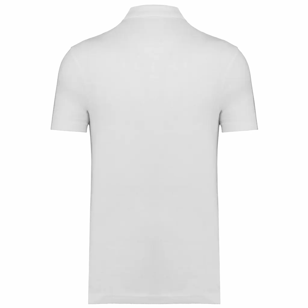 PS_K295-B_WHITE - Hidalgo-werbeartikel Unisex piqué polo, white — productfoto 38
