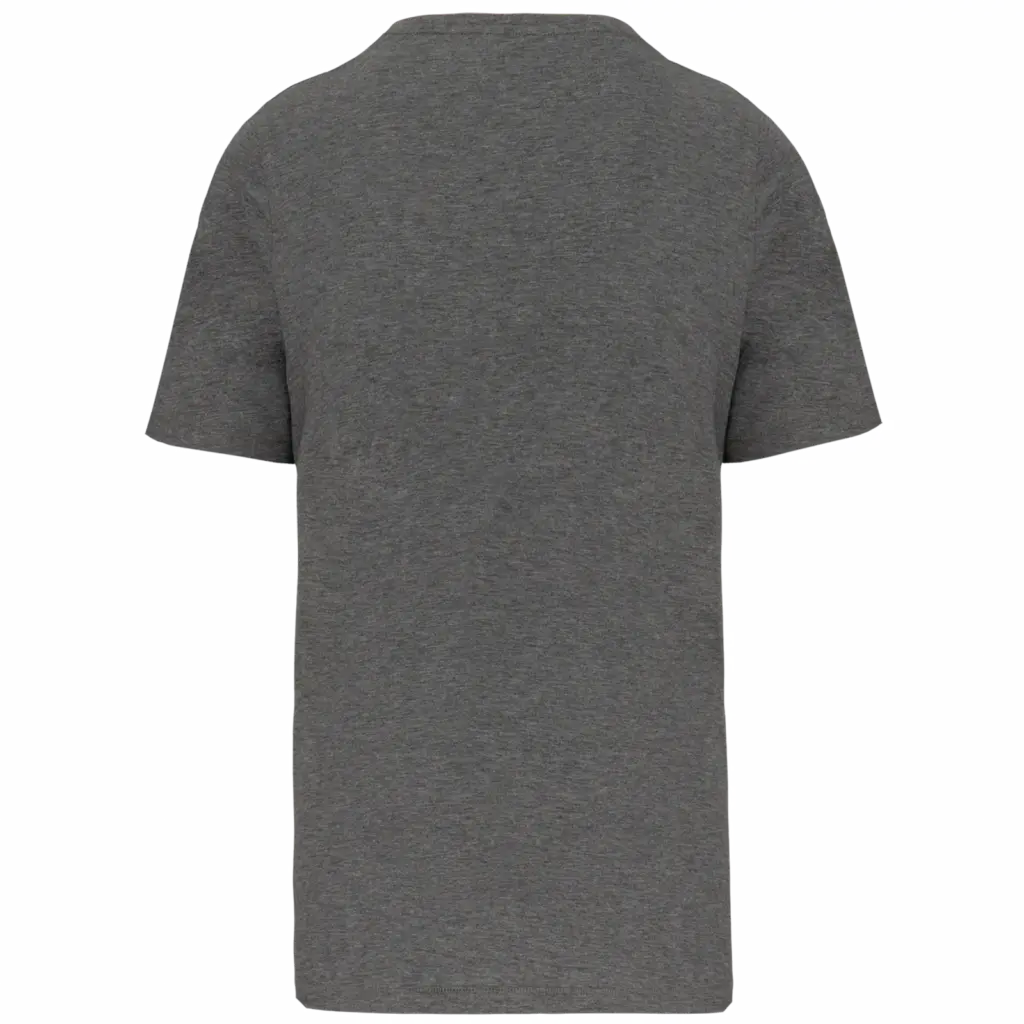 Heren-T-shirt Supima® V-hals korte mouwen, grey heather — productfoto 3