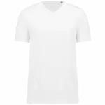 Heren-T-shirt Supima® V-hals korte mouwen, white — productfoto 8