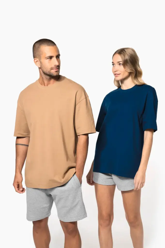 Oversized T-shirt korte mouwen uniseks