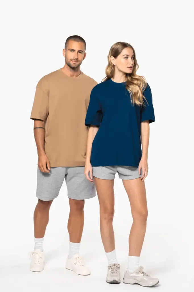 Oversized T-shirt korte mouwen uniseks — productfoto 14