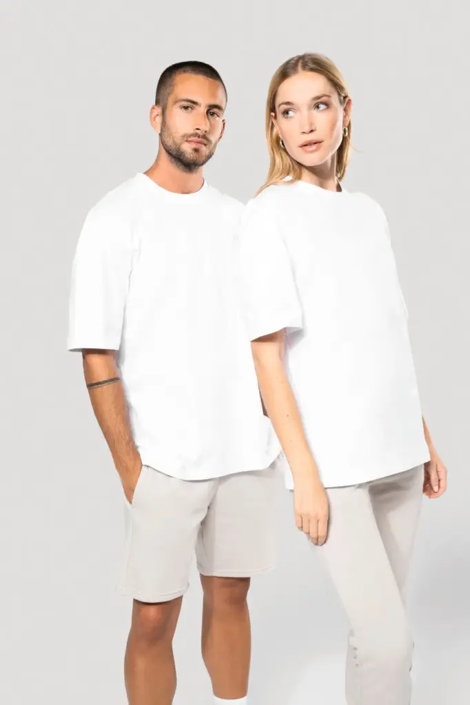 Oversized T-shirt korte mouwen uniseks — productfoto 15