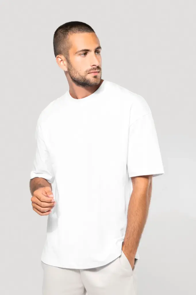 Oversized T-shirt korte mouwen uniseks — productfoto 17