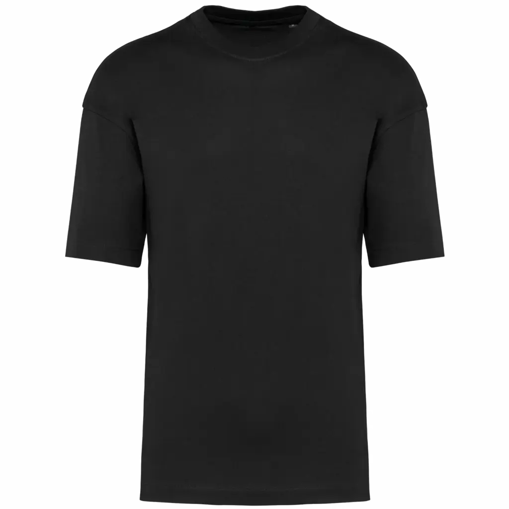 Oversized T-shirt korte mouwen uniseks, black — productfoto 19