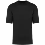 Oversized T-shirt korte mouwen uniseks, black — productfoto 19