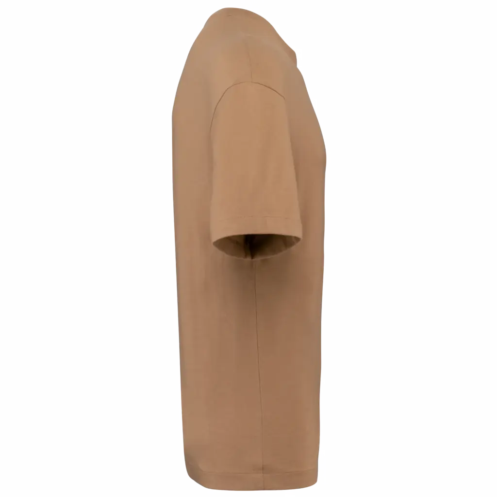 Oversized T-shirt korte mouwen uniseks, camel — productfoto 21