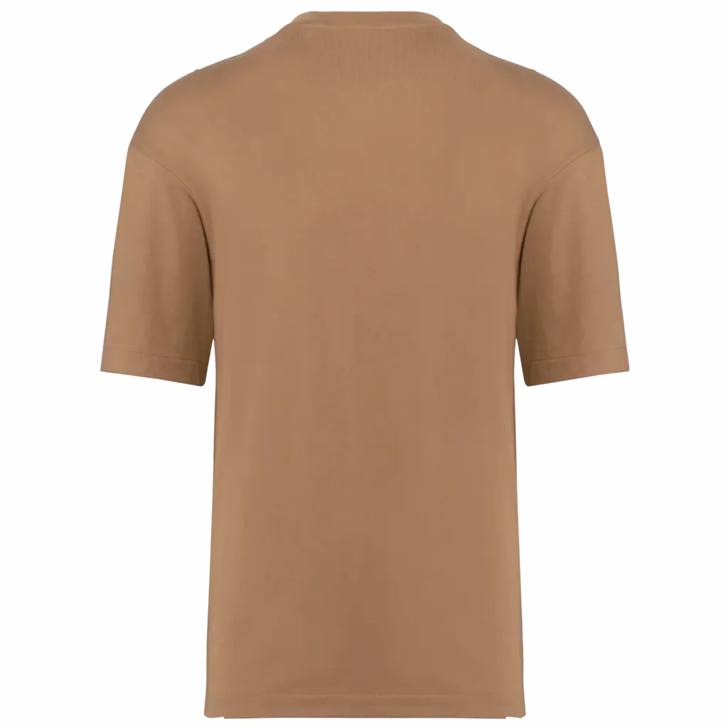 Oversized T-shirt korte mouwen uniseks, camel — productfoto 23