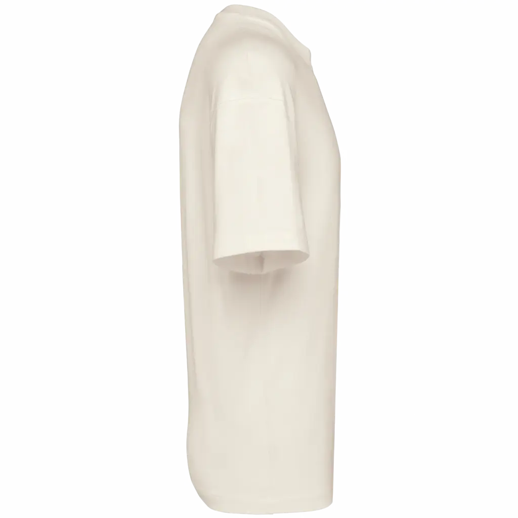 Oversized T-shirt korte mouwen uniseks, coconut milk — productfoto 24