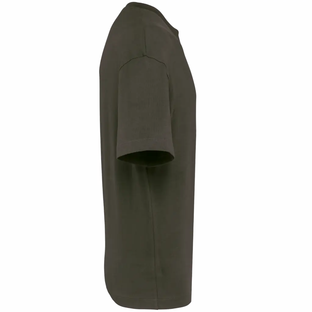 Oversized T-shirt korte mouwen uniseks, khaki — productfoto 30