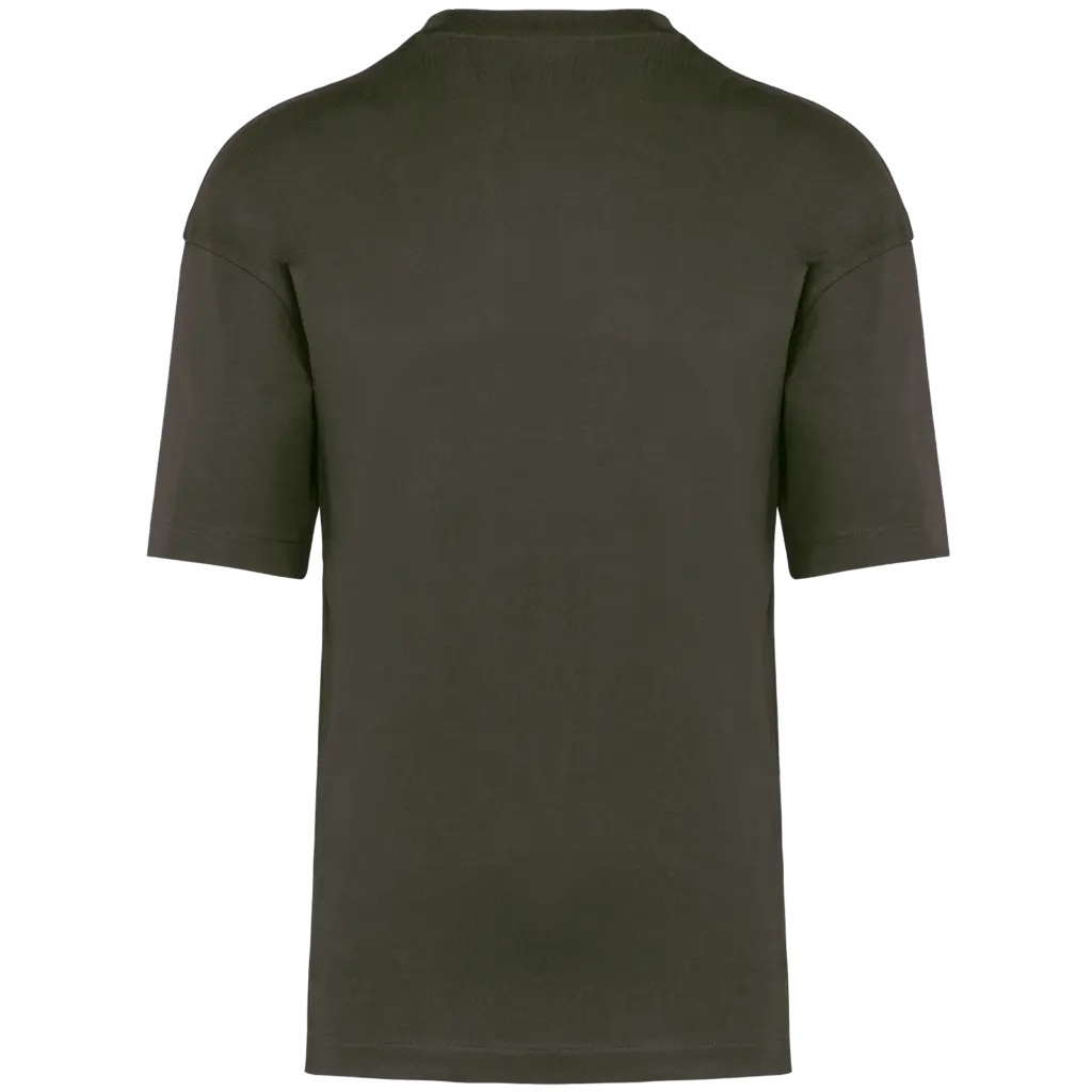Oversized T-shirt korte mouwen uniseks, khaki — productfoto 32