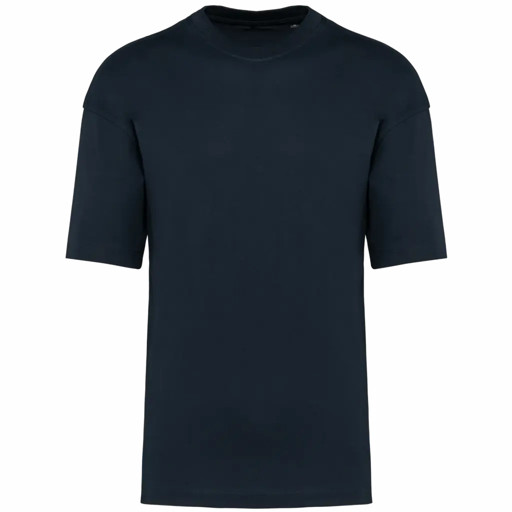 Oversized T-shirt korte mouwen uniseks, navy — productfoto 34
