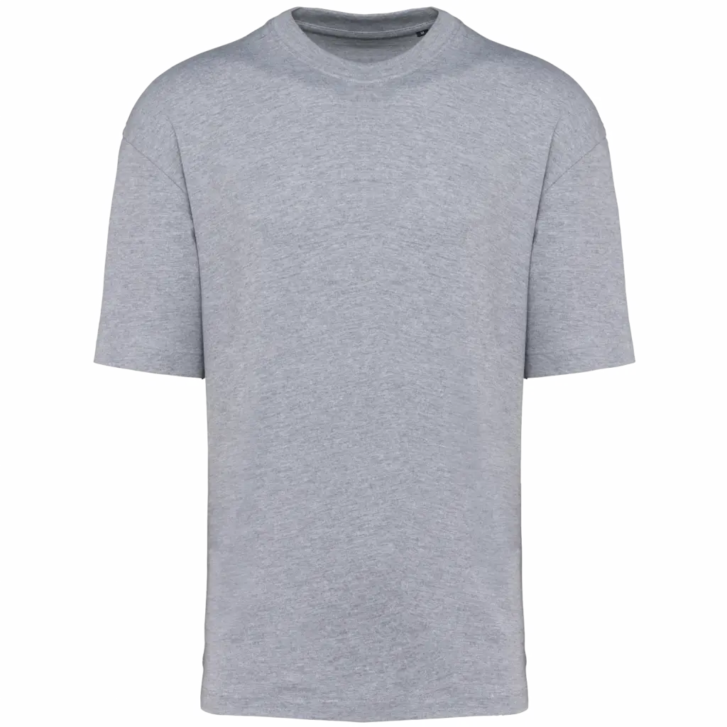 Oversized T-shirt korte mouwen uniseks, oxford grey — productfoto 37