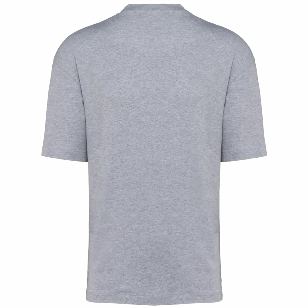 Oversized T-shirt korte mouwen uniseks, oxford grey — productfoto 38
