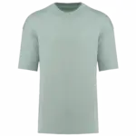 Oversized T-shirt korte mouwen uniseks, sage — productfoto 40