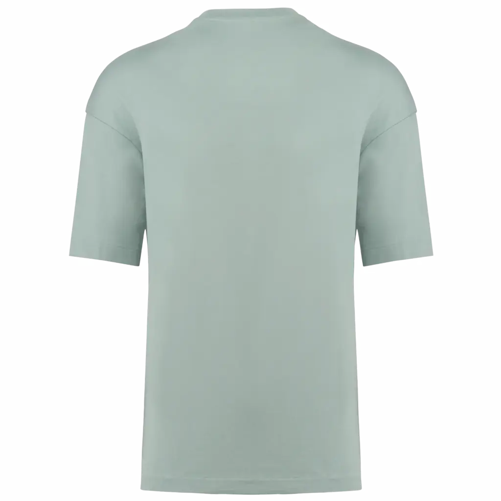Oversized T-shirt korte mouwen uniseks, sage — productfoto 41