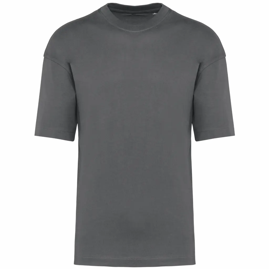 Oversized T-shirt korte mouwen uniseks, storm grey — productfoto 43
