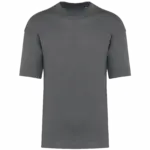 Oversized T-shirt korte mouwen uniseks, storm grey — productfoto 43