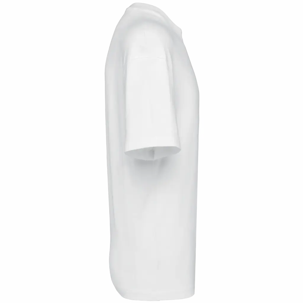 Oversized T-shirt korte mouwen uniseks, white — productfoto 45