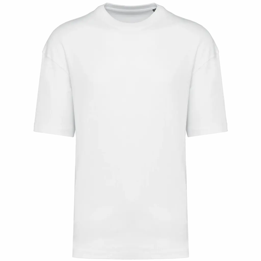 Oversized T-shirt korte mouwen uniseks, white — productfoto 46