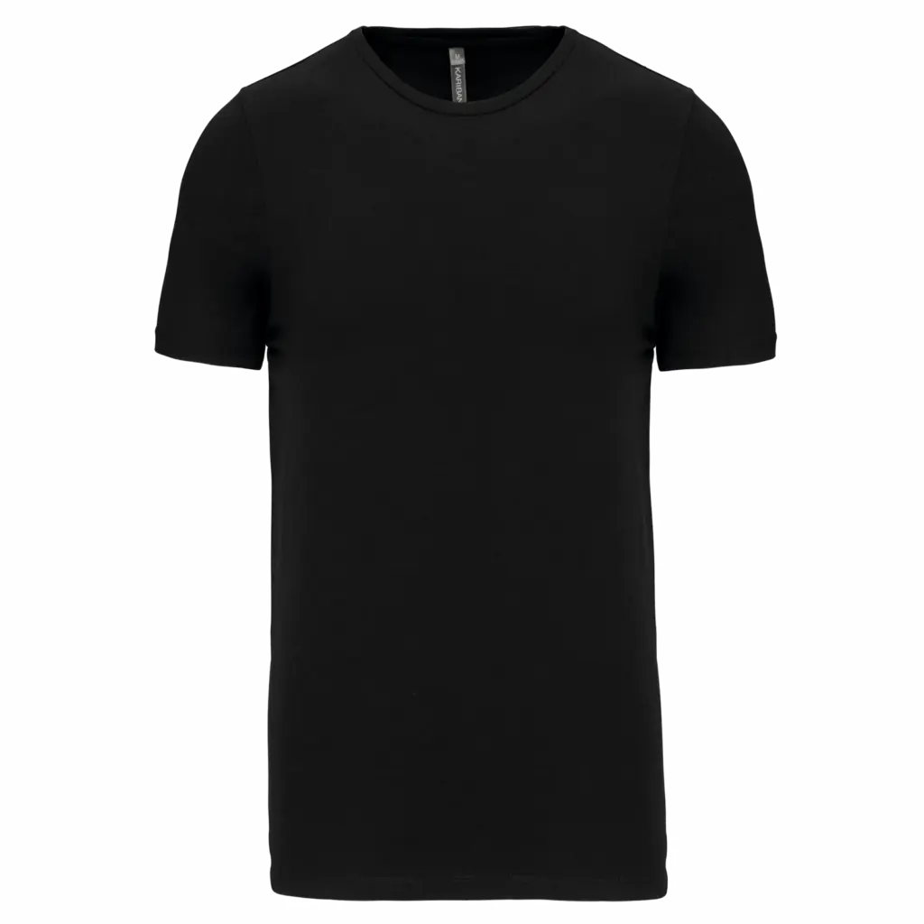 T-shirt ronde hals korte mouwen, black — productfoto 11
