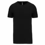 T-shirt ronde hals korte mouwen, black — productfoto 11
