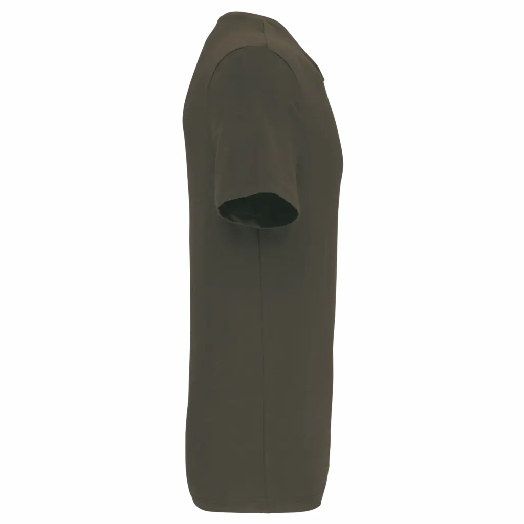 T-shirt ronde hals korte mouwen, dark khaki — productfoto 13