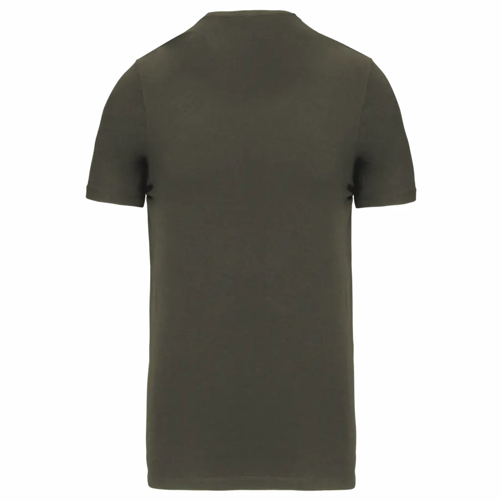 T-shirt ronde hals korte mouwen, dark khaki — productfoto 15