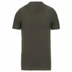 T-shirt ronde hals korte mouwen, dark khaki — productfoto 15