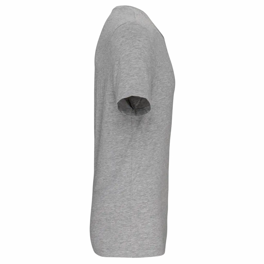 T-shirt ronde hals korte mouwen, light grey heather — productfoto 16