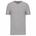 T-shirt ronde hals korte mouwen, light grey heather — productfoto 17
