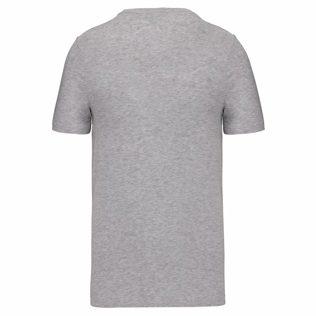 T-shirt ronde hals korte mouwen, light grey heather — productfoto 18