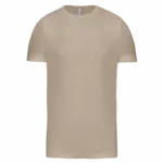 T-shirt ronde hals korte mouwen, light sand — productfoto 20
