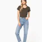 Dames-T-shirt ronde hals korte mouwen — productfoto 2
