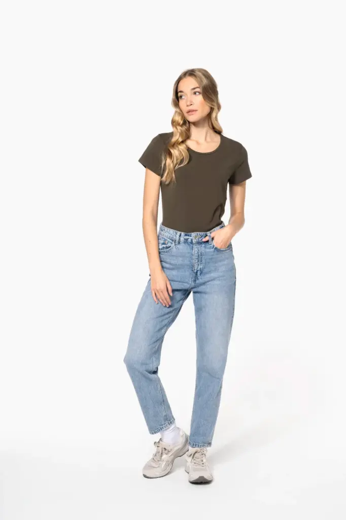 Dames-T-shirt ronde hals korte mouwen — productfoto 2