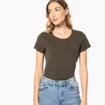 Dames-T-shirt ronde hals korte mouwen — productfoto 3