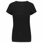 Dames-T-shirt ronde hals korte mouwen, black — productfoto 6