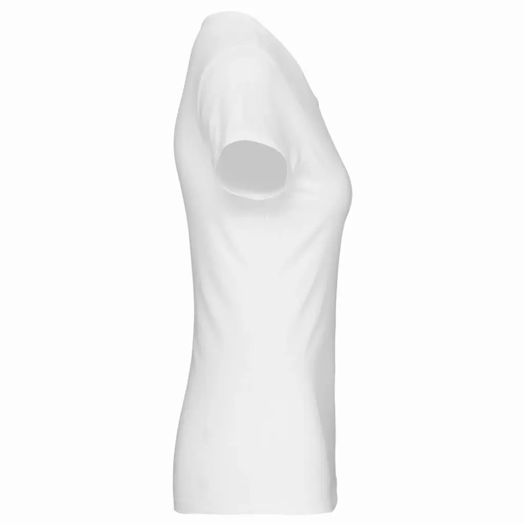 Dames-T-shirt ronde hals korte mouwen, white — productfoto 19